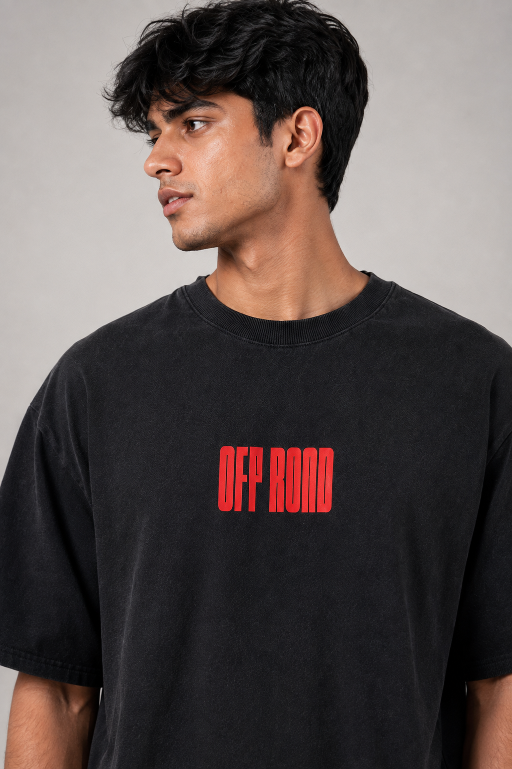 oversize pup print t.shirt