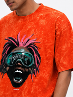 Oversize photo print t.shirt