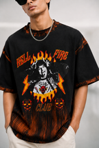 Oversize photo print t.shirt