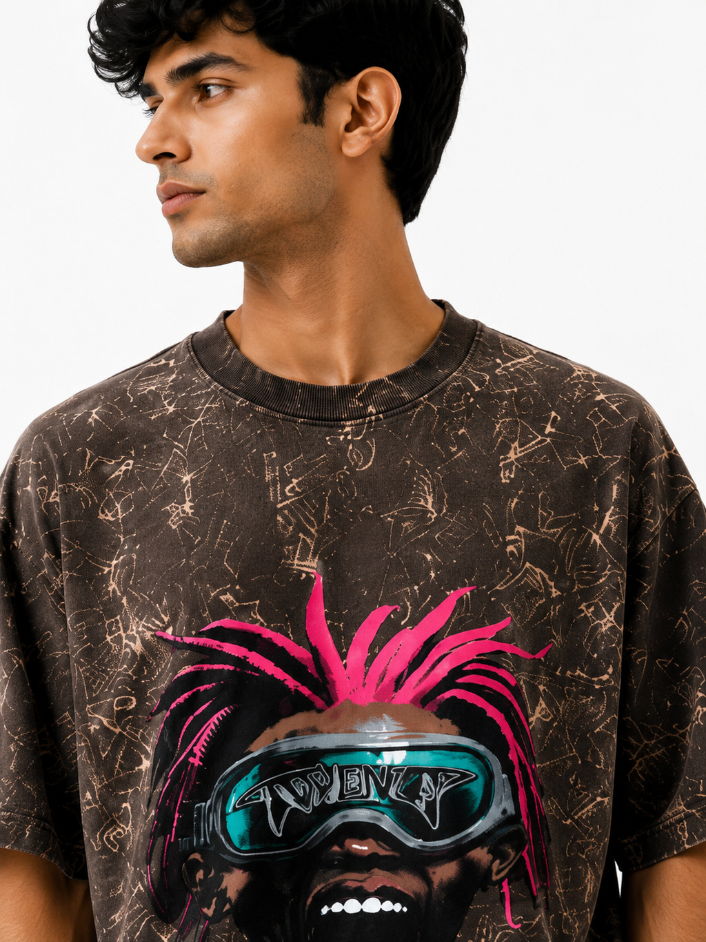Oversize photo print t.shirt