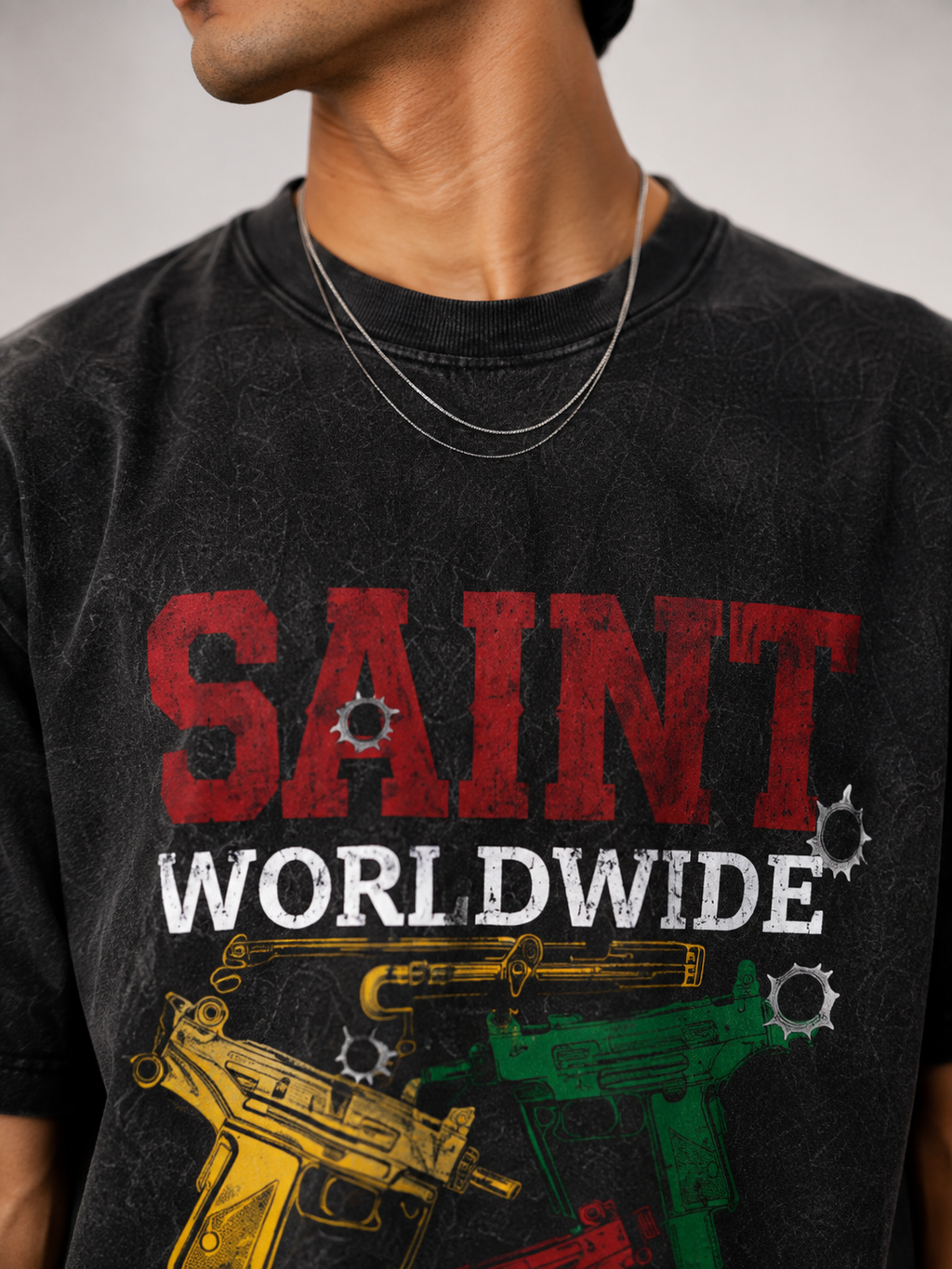 Oversize print t.shirt