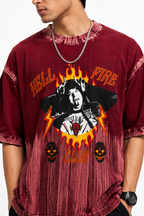 Oversize photo print t.shirt