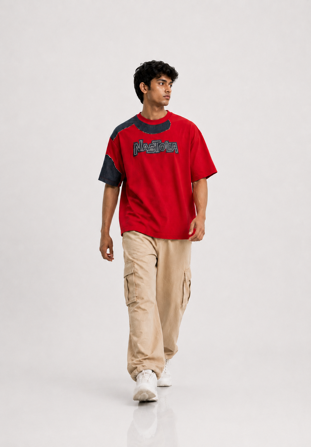 Oversize differnt pattern t.shirt