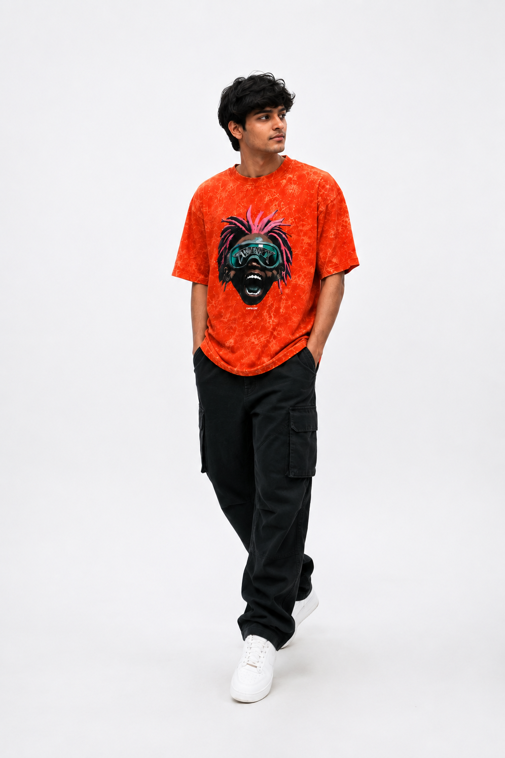 Oversize photo print t.shirt