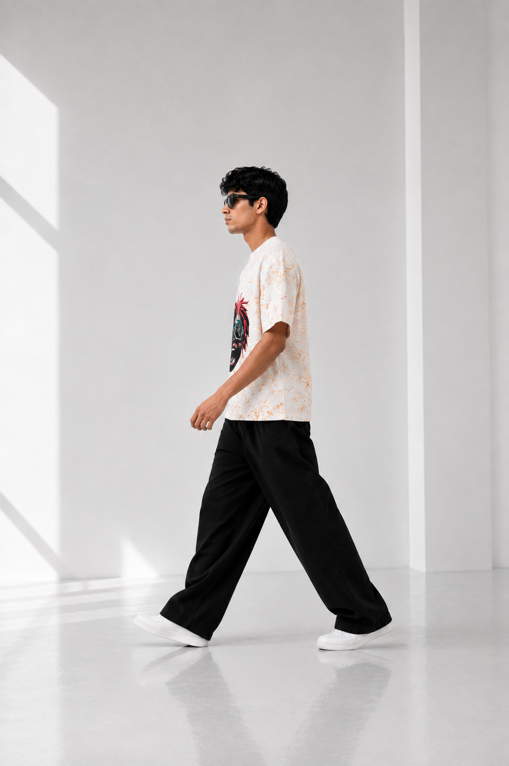 Oversize photo print t.shirt