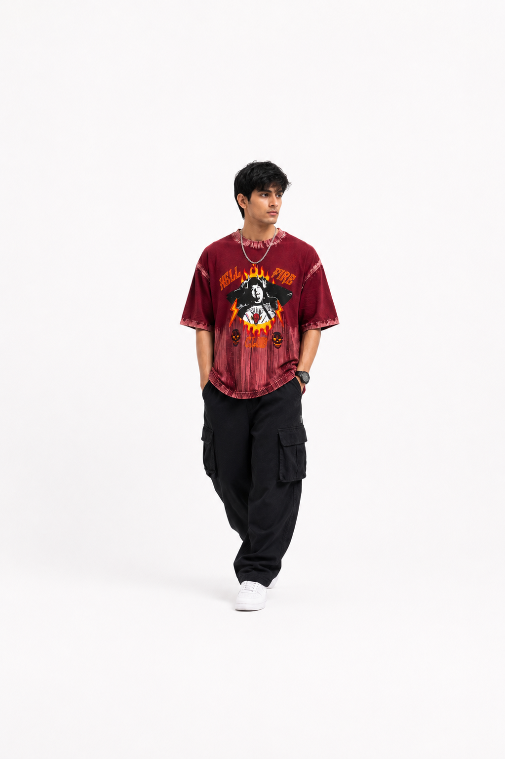 Oversize photo print t.shirt