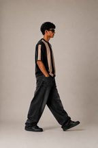 oversize strip t.shirt