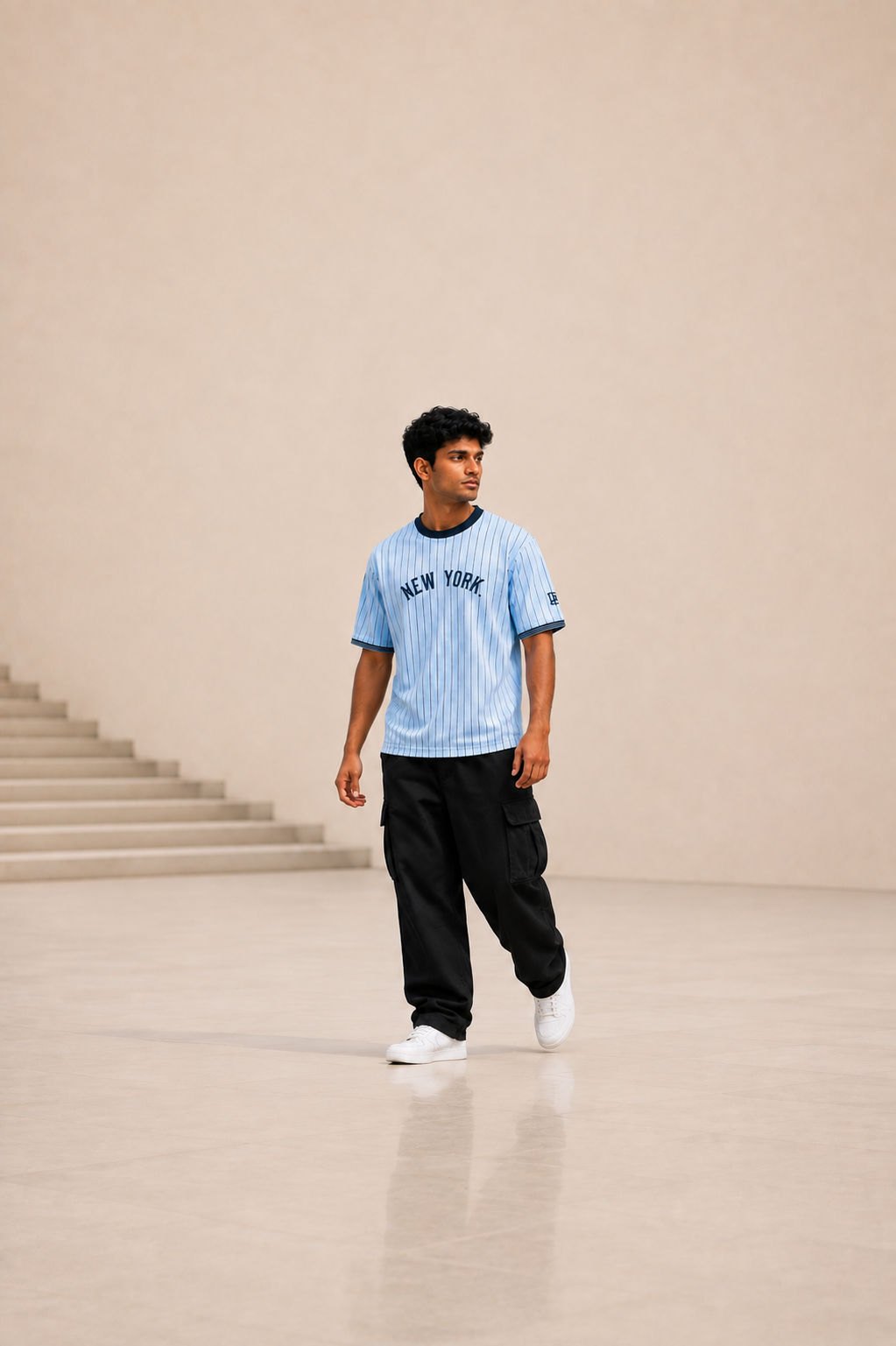 Oversize strip t.shirt