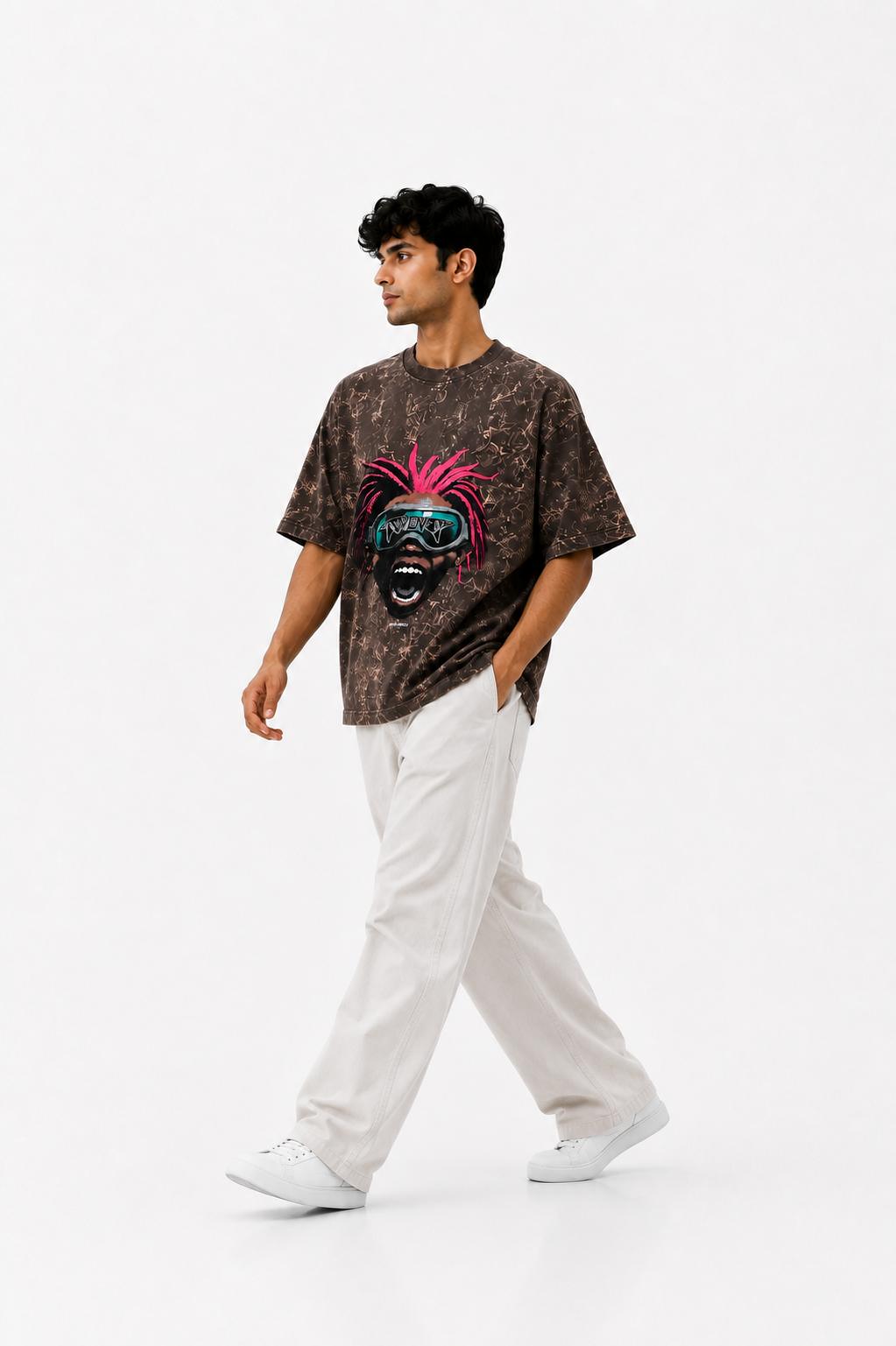 Oversize photo print t.shirt