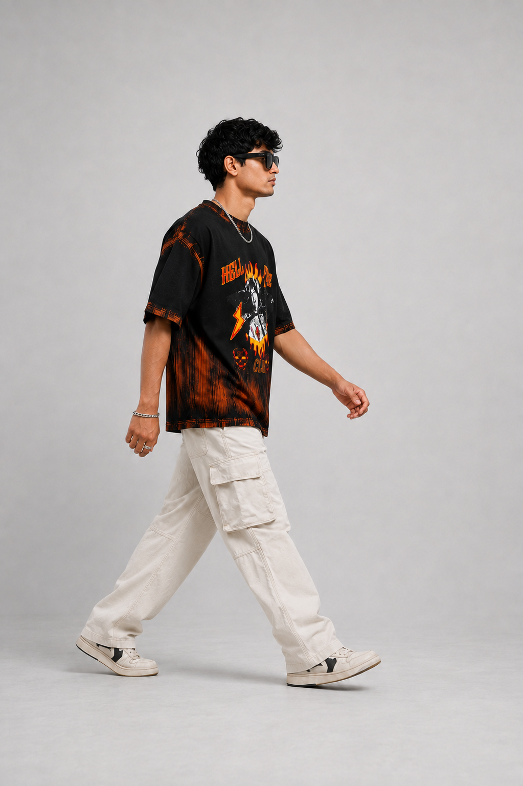 Oversize photo print t.shirt