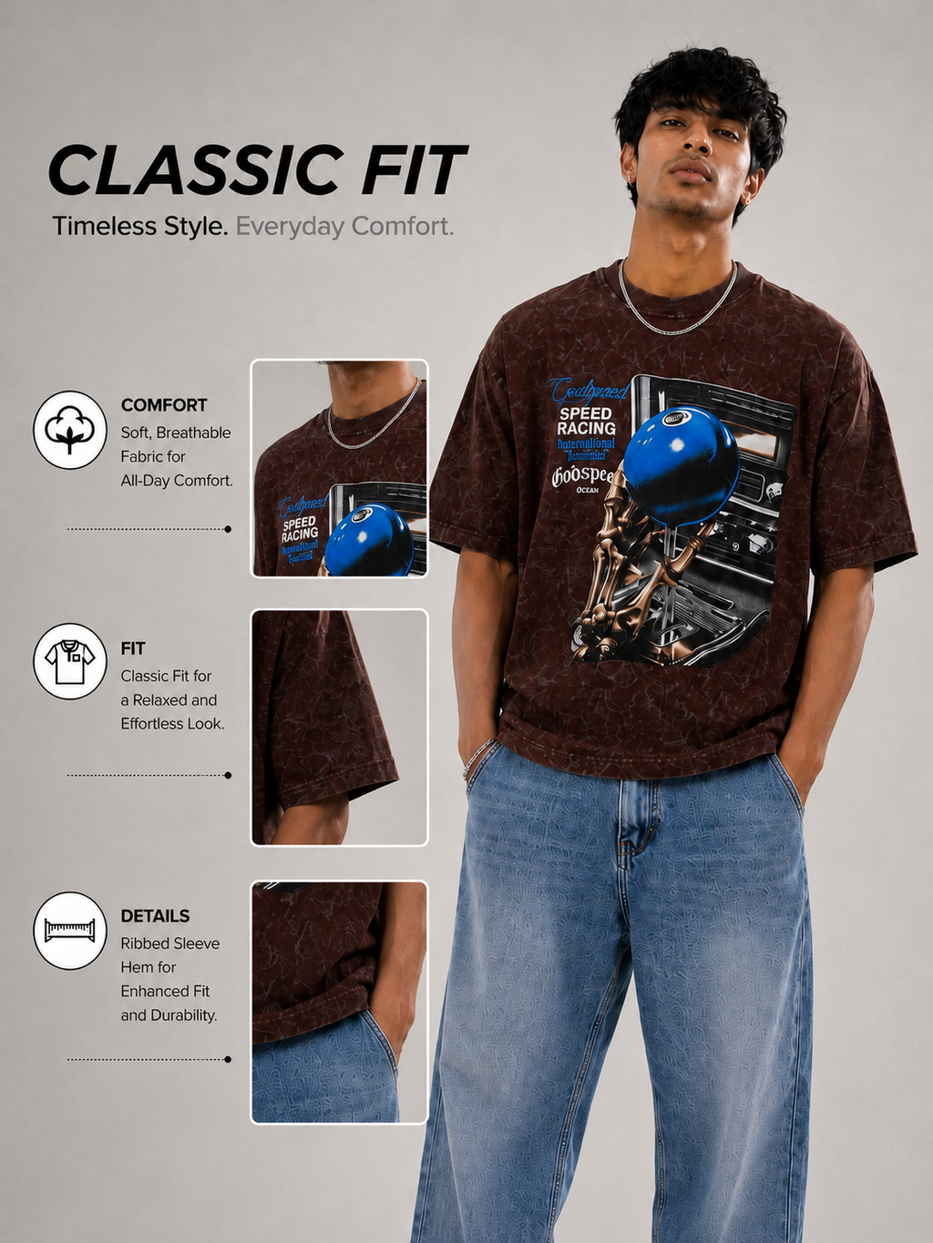oversize photo print t.shirt