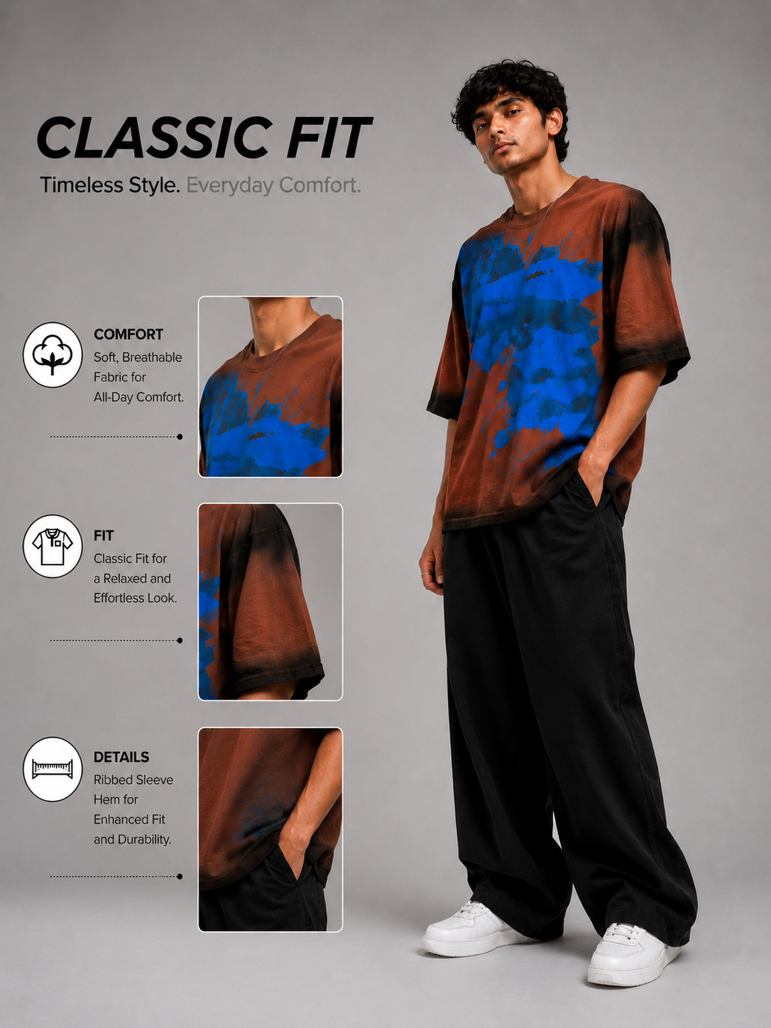 OVERSIZE DIE & DIE T.SHIRT