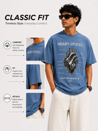 Oversize Heart Stone Work T-shirt
