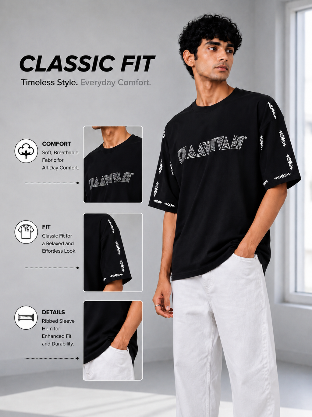 OVERSIZE PRINT T.SHIRT