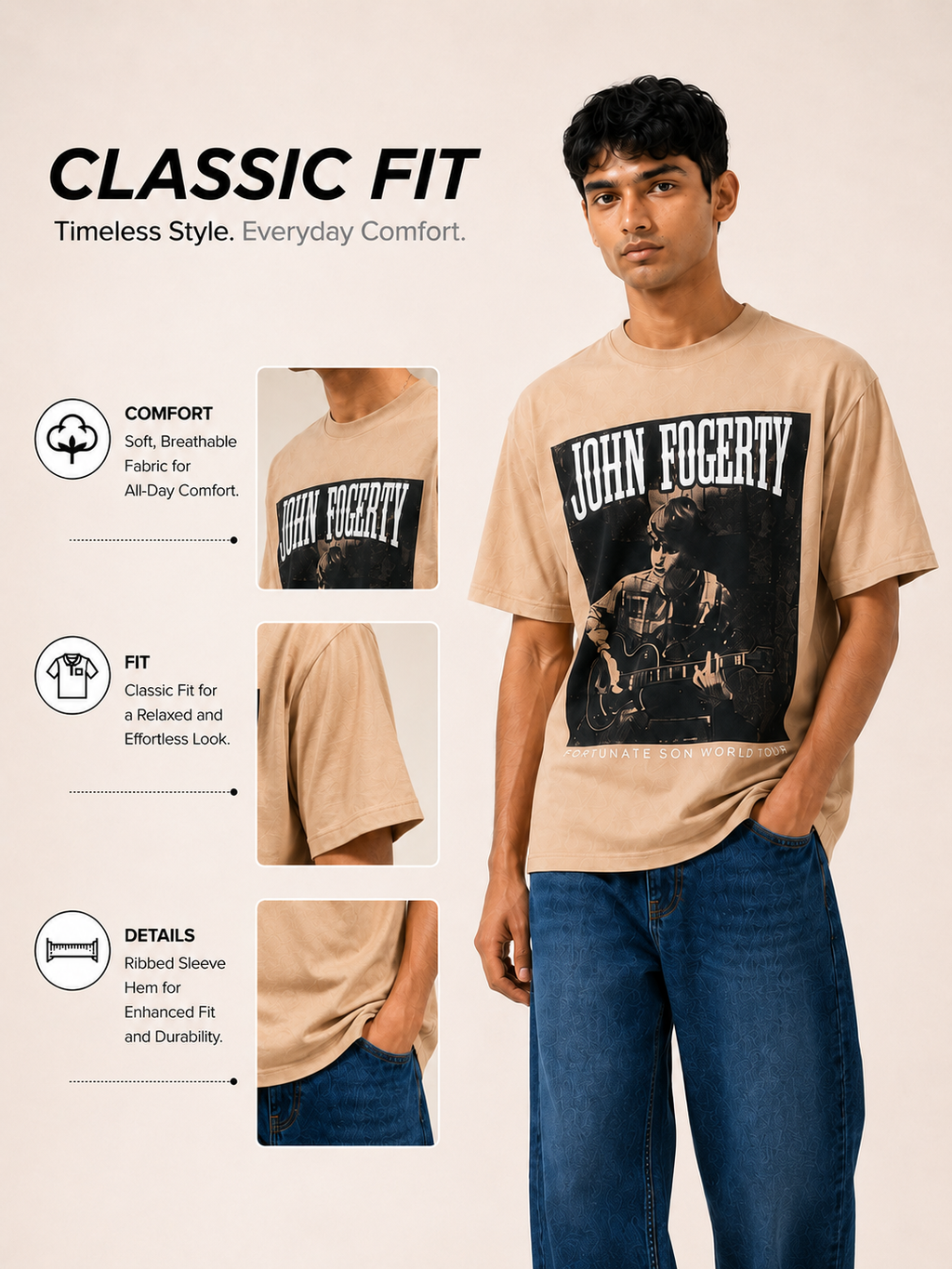 OVERSIZE BOX PRINT T.SHIRT