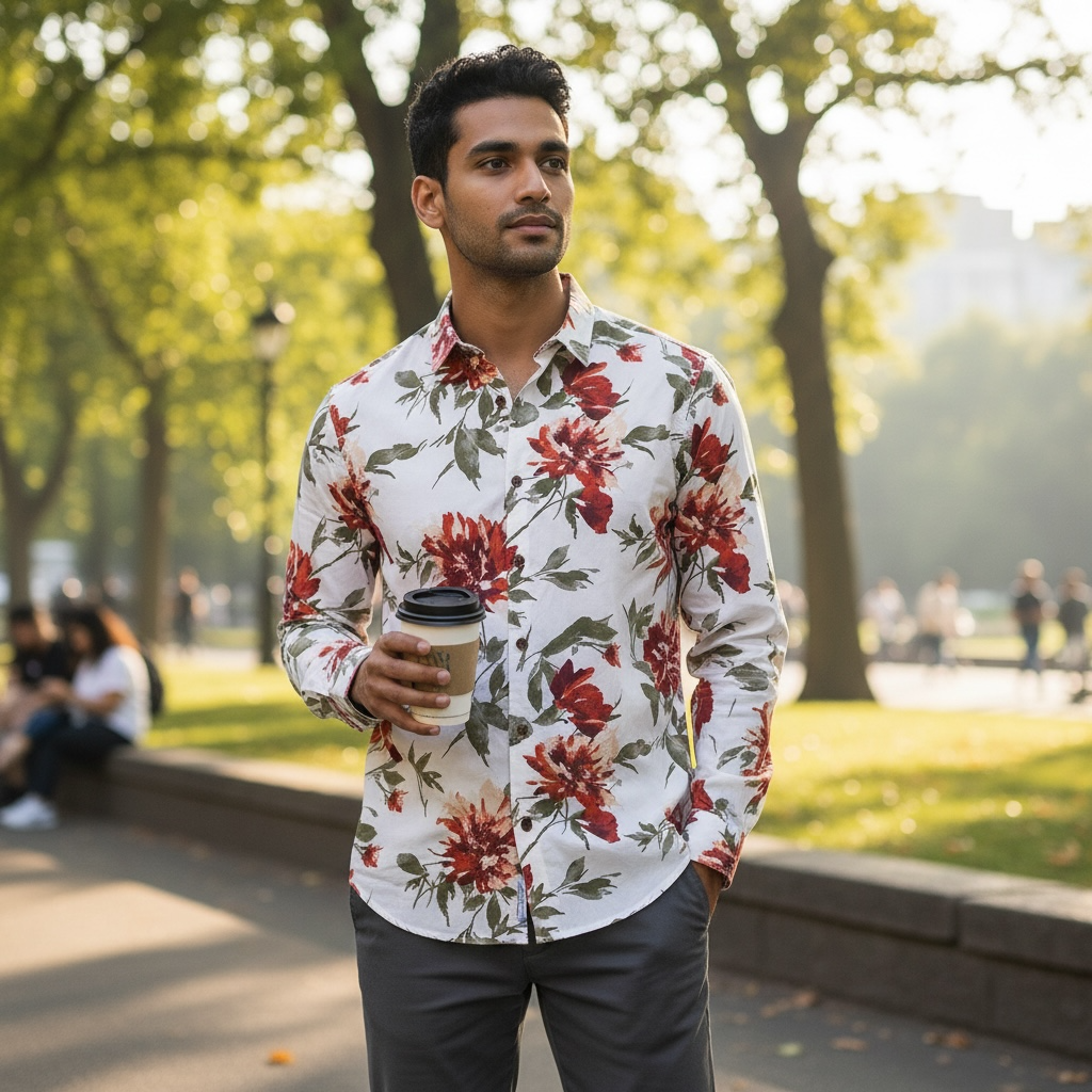 Printed Rayon Cotton Shirt 3